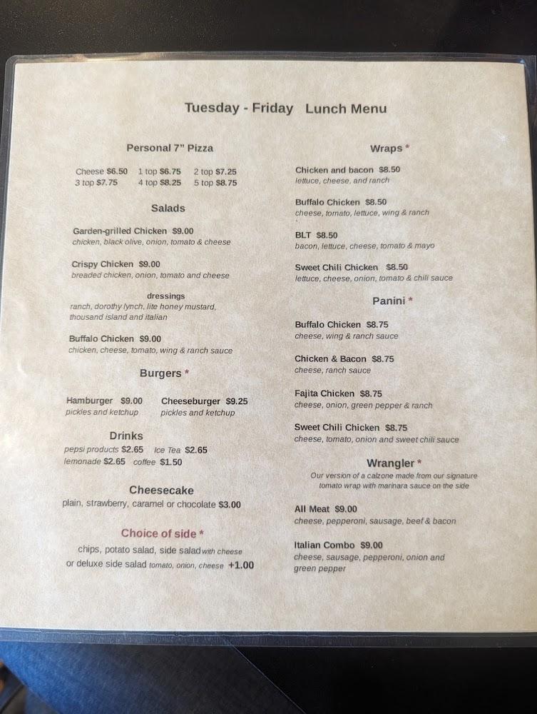 Outlaw Pizza Menu image 3
